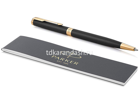 Ручка РШ "Parker Sonnet Matte Black JT" М черная 1931520 от магазина "Карандаш"