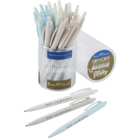 Ручка шариковая "SlimClick. Milky" 0,5мм синяя, автомат, ассорти 20-0316 от магазина "Карандаш"