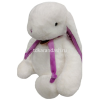 Кролик 38см белый/фиолетовый AT365311 от магазина "Карандаш"