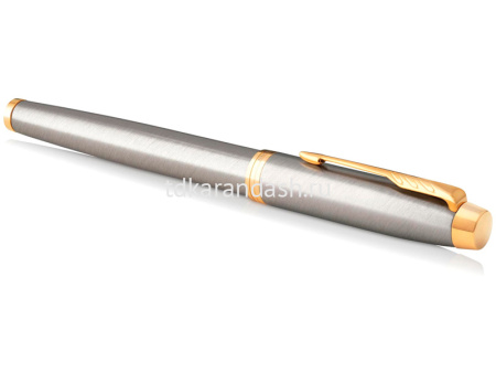 Ручка РЧ "Parker IM Core Brushed Metal GT" F черная 1931663 от магазина "Карандаш"