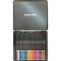 Карандаши 24 цвета "Blackwood Artmate" круглые дерево, металл 43568 от магазина "Карандаш"