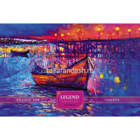 Пазлы 500 эл. "Premium. Legend Art Series. Вечерняя гавань" 48х33см с постером 071213 от магазина "Карандаш"