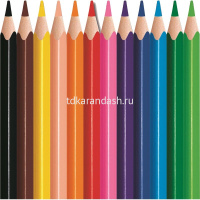 Карандаши 12 цветов "Color peps mini strong" трехгранные укороченные пластик, ударопрочные, картон от магазина "Карандаш"