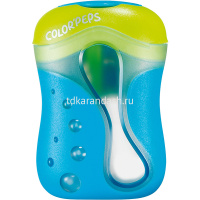 Точилка 2 отв. "Color Peps" с контейнером, пластик, цвет ассорти 043111 от магазина "Карандаш"