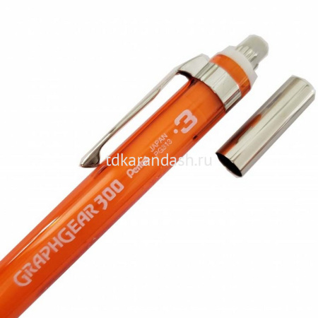 Карандаш автоматический профессиональный "Graphgear 300" 0,3мм корпус оранжевый PG313-TFX от магазина "Карандаш"