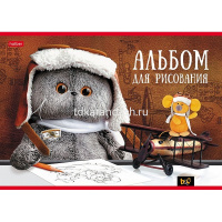 Альбом для рисования А4 30л "Кот Басик" на скобе 5 дизайнов 068391 от магазина "Карандаш"