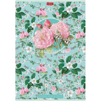 Тетрадь А4 96л клетка "Floral collection" на скобе 3D фольга матовая ламинация 3 дизайна 082991 от магазина "Карандаш"