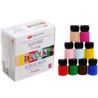 Краски акриловые 9 цветов 20мл "Тоскана" матовые 143411882 от магазина "Карандаш"