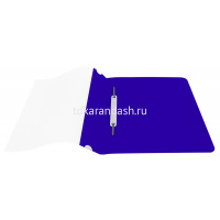 Папка-скоросшиватель Люкс А5 с прозрачным верхом синяя PSL20A5BLUE от магазина "Карандаш"