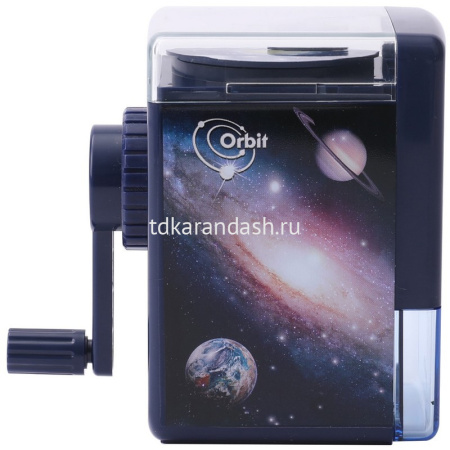 Точилка механическая 1 отв. "Orbit" 68x100x57мм пластик, синяя ER10104 от магазина "Карандаш"