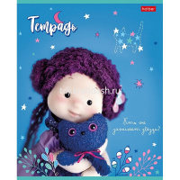 Тетрадь А5 24л клетка "Минималини. Игрушки БудиБаса Федотова" на скобе матовая ламинация 5 дизайнов от магазина "Карандаш"