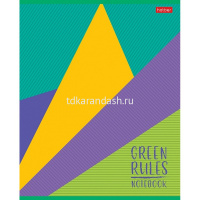 Тетрадь А5 96л линия "Green Rules" на скобе 5 дизайнов 96Т5В2/075386 от магазина "Карандаш"