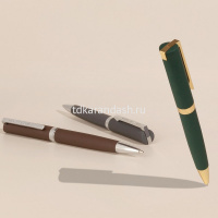 Ручка шариковая "Milano" 1мм синяя, автомат, синий металлический корпус 20-0226 от магазина "Карандаш"