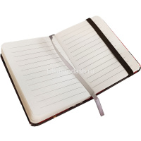 Бизнес-блокнот А7 80л "Клетка" на резинке, линия, обложка 7БЦ, резинка д/ручки, 4 цвета 5801-7 от магазина "Карандаш"