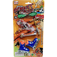 Набор пальчиковый "Фингерборд. Скейтборд. Ролики. Роллерсерф. Самокат" пластик 11932-24 от магазина "Карандаш"