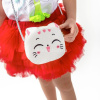 Сумочка "Кошечка" 12х10,5х4см 1 отделение, искусственная кожа, белая SD2265 от магазина "Карандаш"