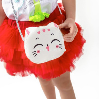 Сумочка "Кошечка" 12х10,5х4см 1 отделение, искусственная кожа, белая SD2265 от магазина "Карандаш"