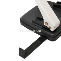 Дырокол "Essential" 20л 2-отв, d-6мм, с линейкой, металл, белый E0102 от магазина "Карандаш"