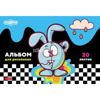 Альбом для рисования А4 20л "Смешарики" на скобе 5 дизайнов 084419 от магазина "Карандаш"
