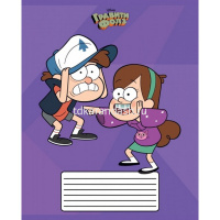 Тетрадь А5 18л клетка "Гравити Фолз" на скобе 5 дизайнов 18Т5В1/068734 от магазина "Карандаш"