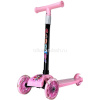 Самокат 3-х колесный L=57см розовый, пластик/металл, колесо PVC d=11см/7,8см светится HB2219