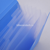 Папка на резинке 7 отделений "Start" А4 0,7мм пластик синий E5554 от магазина "Карандаш"