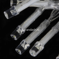 Эл/гирлянда 50 разноцветных диодов длина 5м, шнур белый, 2 режима (на батарейках) Y10685-24 от магазина "Карандаш"