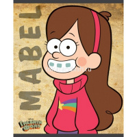 Тетрадь А5 24л клетка "Гравити Фолз" на скобе 5 дизайнов 24Т5В1/068736 от магазина "Карандаш"