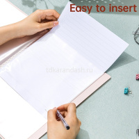 Папка 40 вкладышей "Nusign" А4 пластик белая, нумерация страниц ENS190-40-WH от магазина "Карандаш"