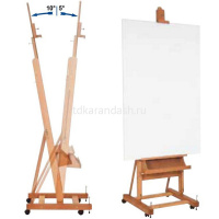 Мольберт студийный с регулятором угла наклона 66х60х375см, дерево Mabef M/06 от магазина "Карандаш"