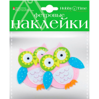 Декор.наклейки "Сказочные совы" фетр №21 3вида 2-093/21 от магазина "Карандаш"