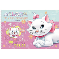 Альбом для рисования А4 30л "Кошечка Мари" на спирали, перфорация на отрыв, 5 дизайнов 068764 от магазина "Карандаш"