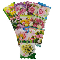 Открытка "Цветы" мини формат 58х70мм 30 видов Y6587-18 от магазина "Карандаш"