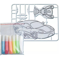 Набор красок по стеклу с трафаретом "Автогонки" 31С 1959-08 от магазина "Карандаш"