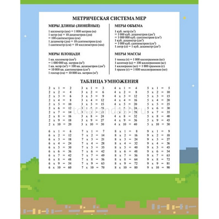 Тетрадь А5 12л клетка "Пиксель. Level Up" на скобе 5 дизайнов 12Т5В1/089545 от магазина "Карандаш"