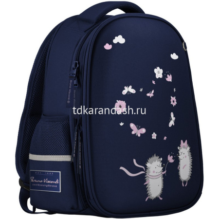 Рюкзак "Ежики. Романтика" 30х38х20см, 1000гр, 2 отделение, 2 кармана, синий 12-001-126/02 от магазина "Карандаш"