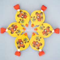 Набор карнав.язычков "Тачки Монстры Трак" 6шт Y6079260 от магазина "Карандаш"