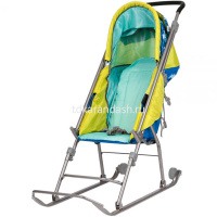 Санки-коляска "Умка-3, Мишки" 30мм перекидная ручка, синие У3/2 от магазина "Карандаш"