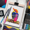 Карандаши 12 цветов "Blackwood Artmate" круглые дерево, картон 43068 от магазина "Карандаш"
