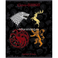 Тетрадь А5 48л клетка "Игра престолов. Выпуск №2" на скобе 5 дизайнов 48Т5В1/072763 от магазина "Карандаш"