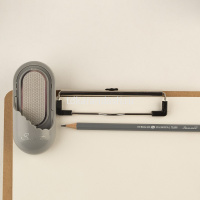 Точилка-наждак для графики 9,5х3,8см серая, с зажимом Сонет 94412379 от магазина "Карандаш"