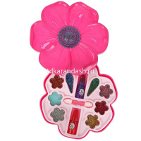 Тени для век "Цветок" с блестками (помада 2шт, аппликатор) в блистере 5566C-TM-ML от магазина "Карандаш"