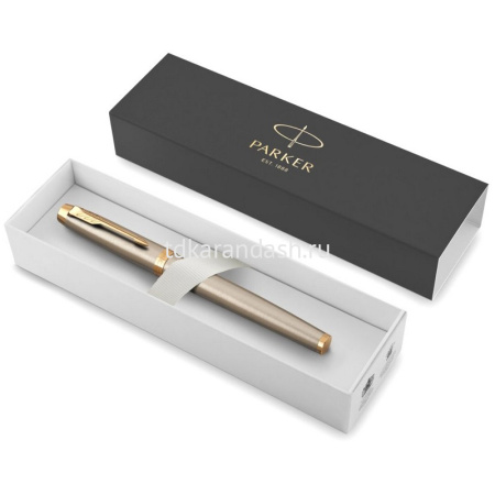 Ручка РП "Parker IM Core Brushed Metal GT" F 1931649 от магазина "Карандаш"