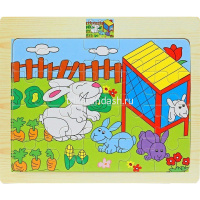 Пазл 20 эл. 15х18см 7 видов, дерево Y4502-16 от магазина "Карандаш"