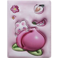 Бизнес-блокнот А6 80л "Фрукты" линия, 7БЦ, цветной срез, поролон, 4 вида от магазина "Карандаш"