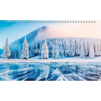 Календарь квартальный 2026 "Времена года" 320х840мм настенный трехблочный, с бегунком 5 постеров от магазина "Карандаш"