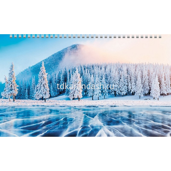 Календарь квартальный 2026 "Времена года" 320х840мм настенный трехблочный, с бегунком 5 постеров от магазина "Карандаш"