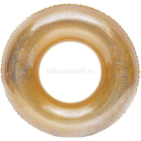 Надувной круг с ручками 120см, прозрачный с блестками, 2 цвета Y7804-18 от магазина "Карандаш"