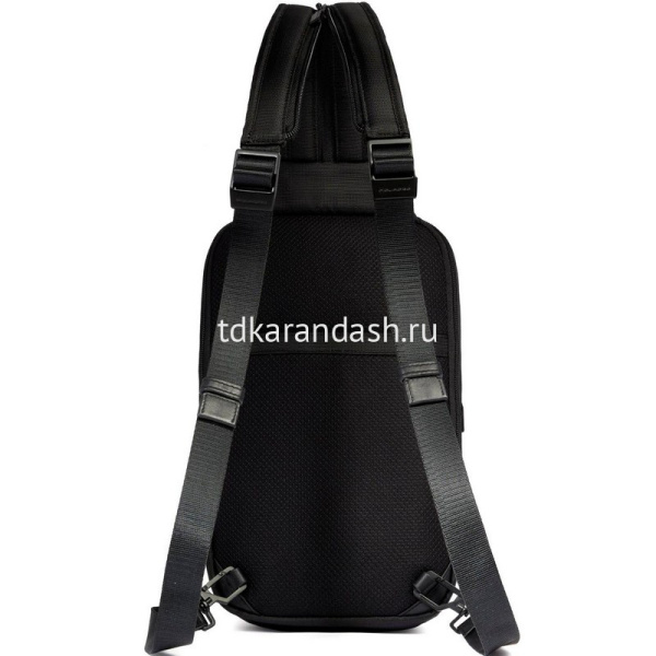 Рюкзак-слинг "Orion" 32х20х8см черный, 2 отделения, 1 карман натуральная кожа CA6625S136/N от магазина "Карандаш"