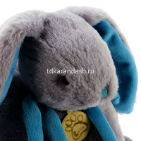 Кролик 45см серый/бирюзовый AT365158 от магазина "Карандаш"